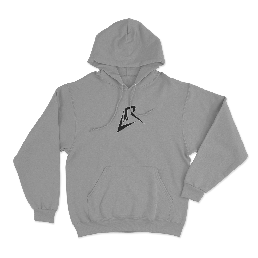 Black Logo Hoodie Grey Black Logo Hoodie Grey