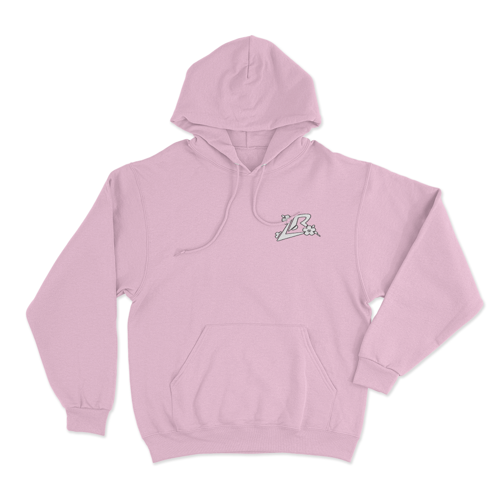 Floral Initial Hoodie Pink Floral Initial Hoodie Pink
