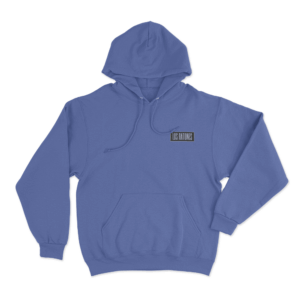 Minimalist Label Hoodie Blue
