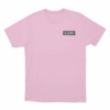 Minimalist Label T Shirt Pink