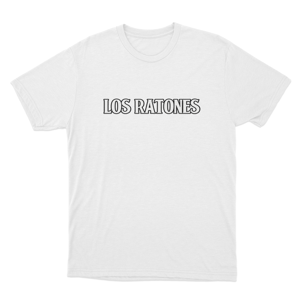 Outline Text T Shirt White Outline Text T Shirt White