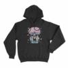 Sakura Anime Hoodie Black