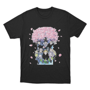 Sakura Anime T Shirt Black