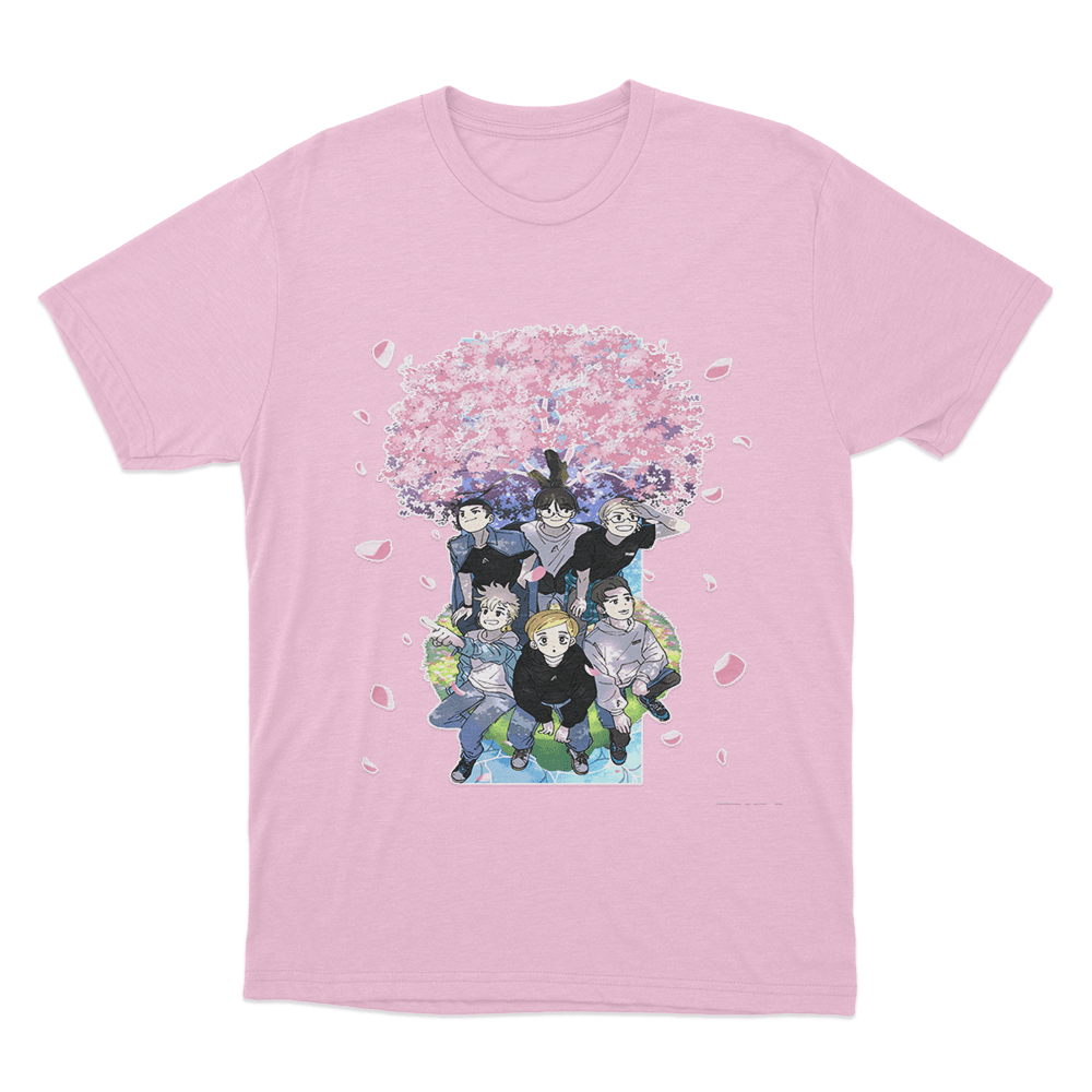 Sakura Anime T Shirt Pink Sakura Anime T Shirt Pink