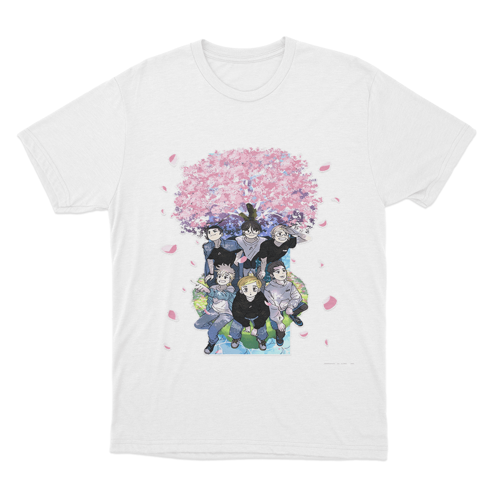 Sakura Anime T Shirt White Sakura Anime T Shirt White